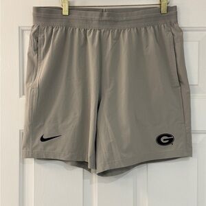 Nike Georgia Bulldogs Team Issued Training Shorts Gray Large